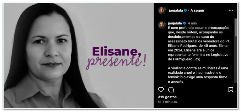 Vereadora do PT assassinada no RS fazia parte de uma facção criminosa, diz polícia; morte dela despertou solidariedade de Janja vereadora-do-pt-assassinada-no-rs-fazia-parte-de-uma-faccao-criminosa,-diz-policia;-morte-dela-despertou-solidariedade-de-janja