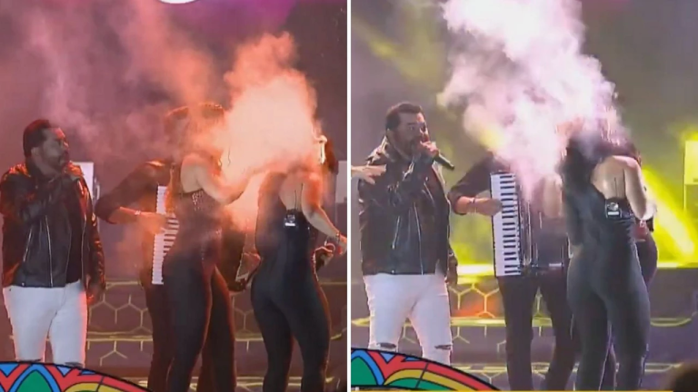 video:-backing-vocal-do-limao-com-mel-tem-cabelo-atingido-por-fogo-durante-show
