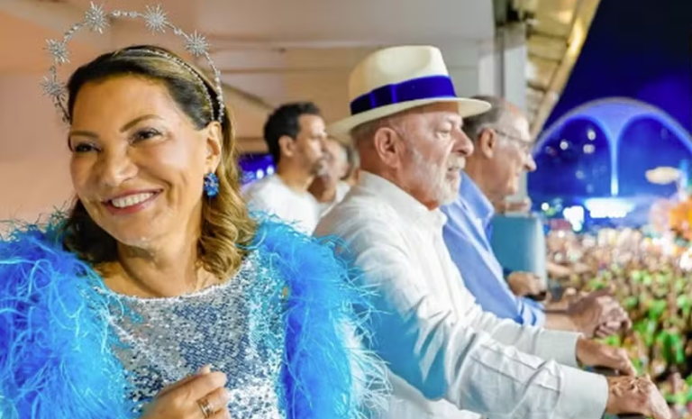 janja-articulou-doacao-de-r$-2,5-milhoes-de-empresario-para-escola-de-samba-que-homenageou-lula-e-foi-rebaixada