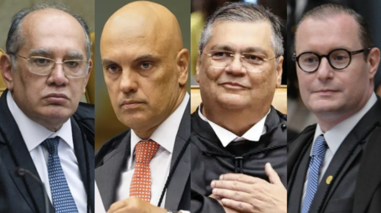 moraes,-dino,-gilmar-e-zanin-formam-alianca-contra-conducao-de-fachin-no-stf