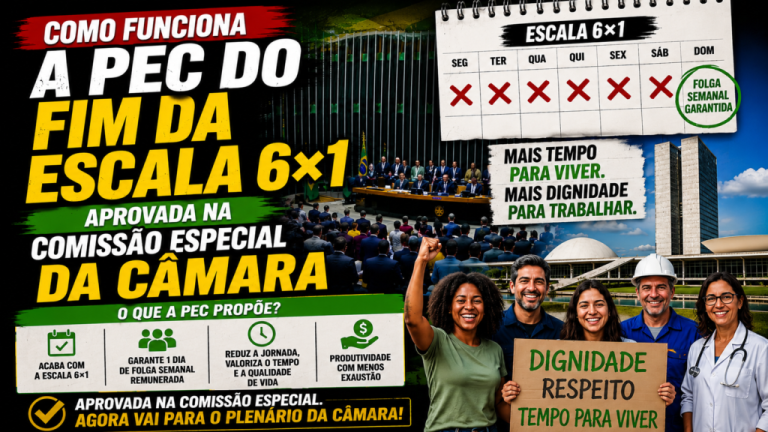 como-funciona-a-pec-do-fim-da-escala-6×1-aprovada-na-comissao-especial-da-camara